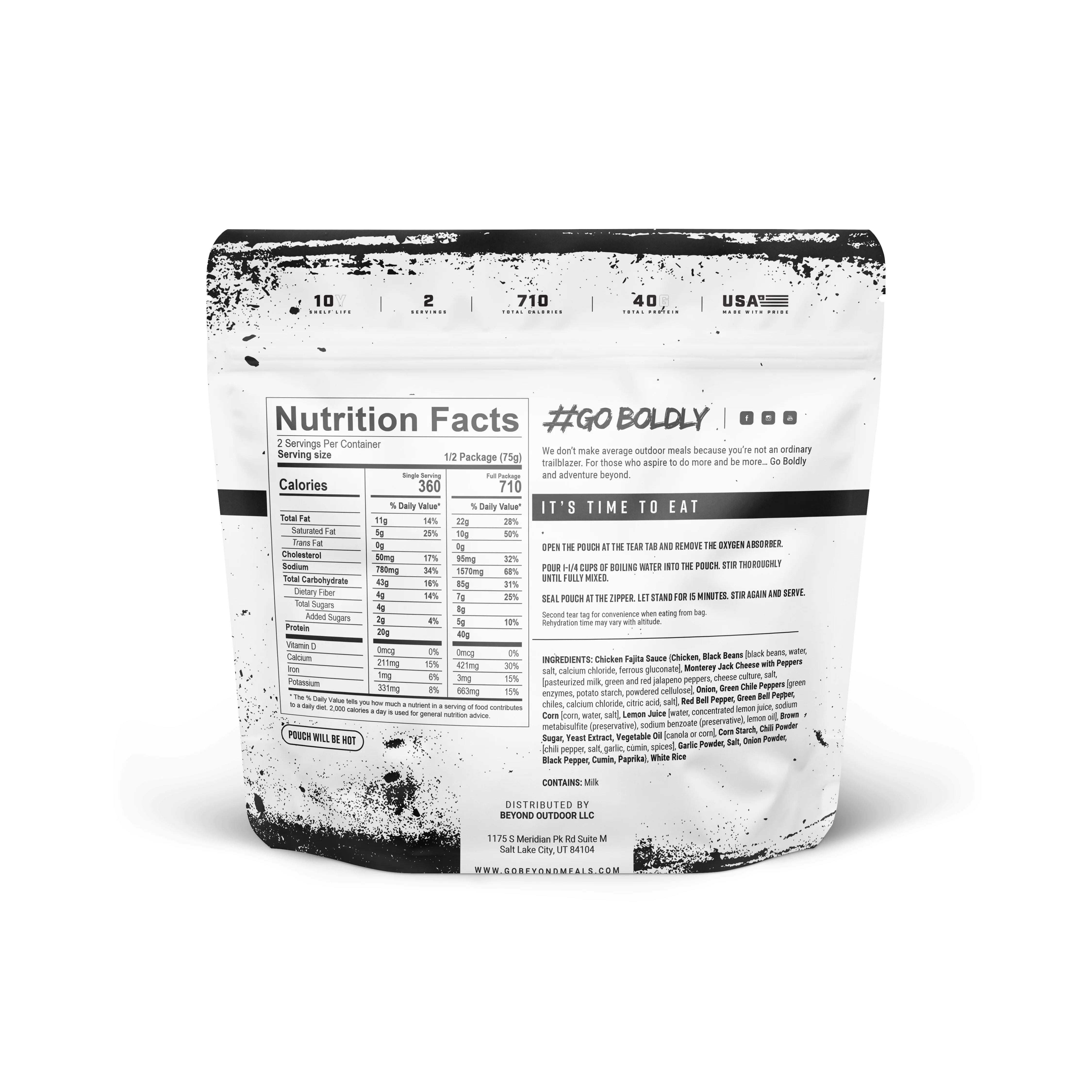 Chicken Fajita Pouch by Beyond Outdoor Meals - Image 2