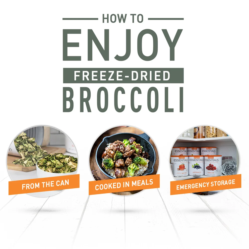 Emergency Essentials® Freeze-Dried Broccoli Large #10 Can - Image 4