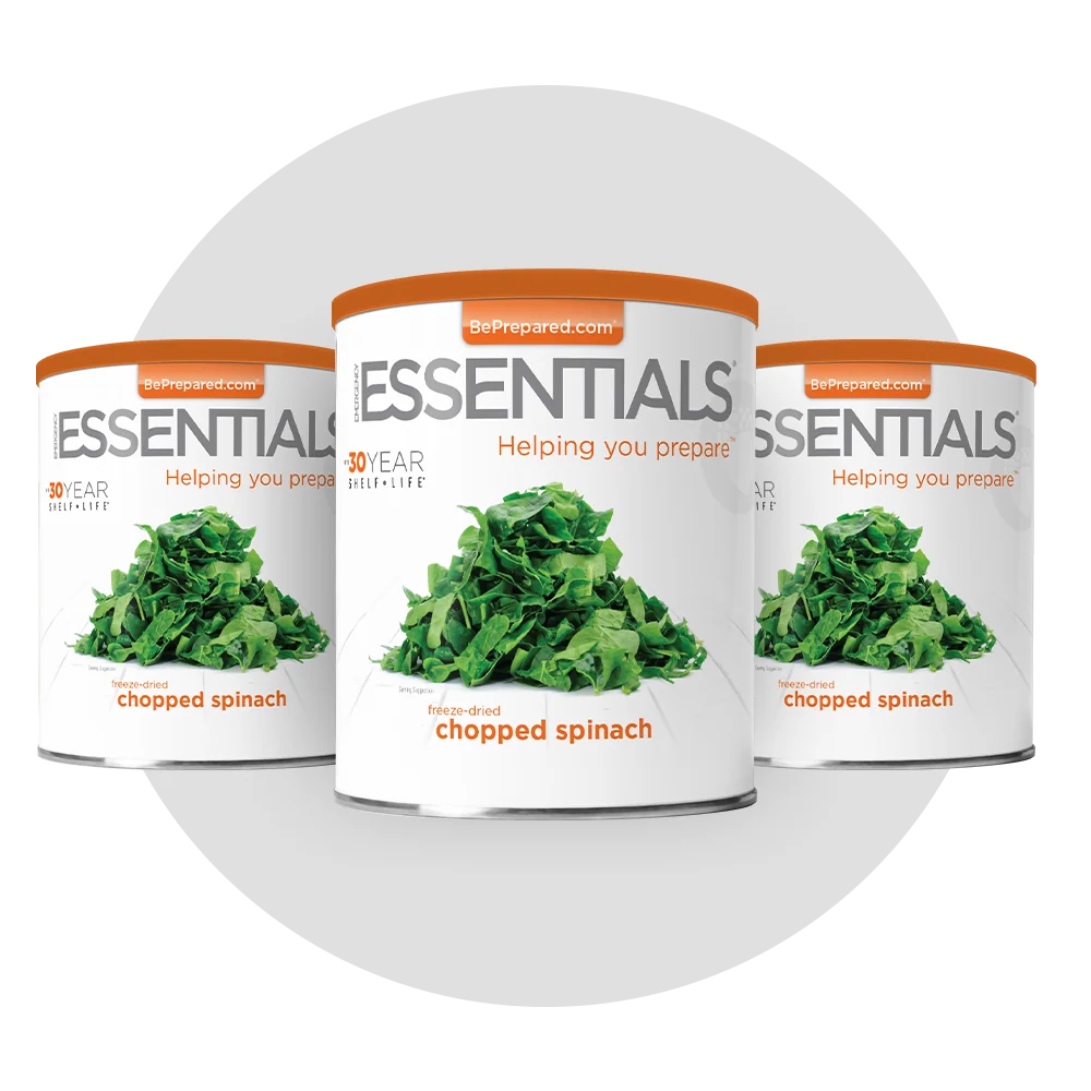 Emergency Essentials® Freeze-Dried Chopped Spinach Large #10 Can - Image 10