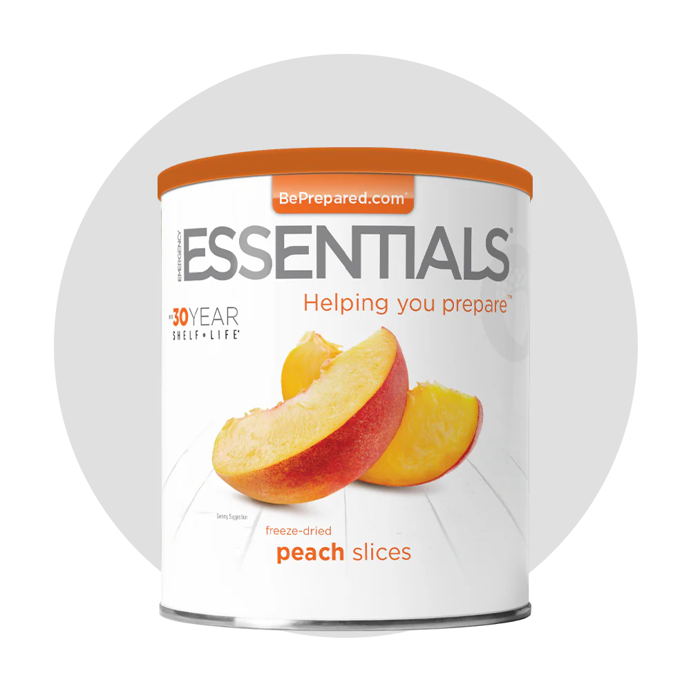 Emergency Essentials® Freeze-Dried Peach Slices Large Can - Image 9