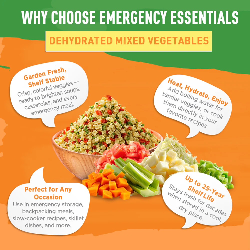 Emergency Essentials® Mixed Vegetables for Stew Large #10 Can - Image 6