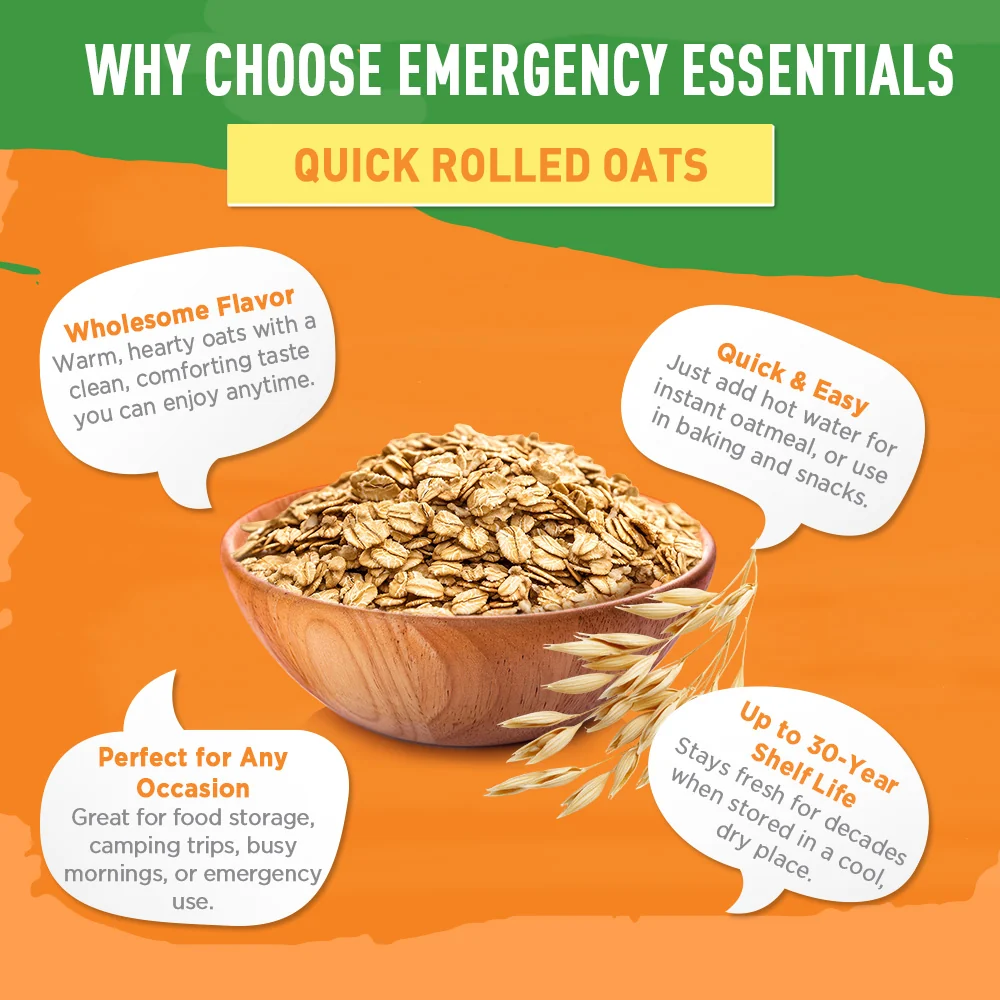 Emergency Essentials® Quick Oats Large #10 Can - Image 5
