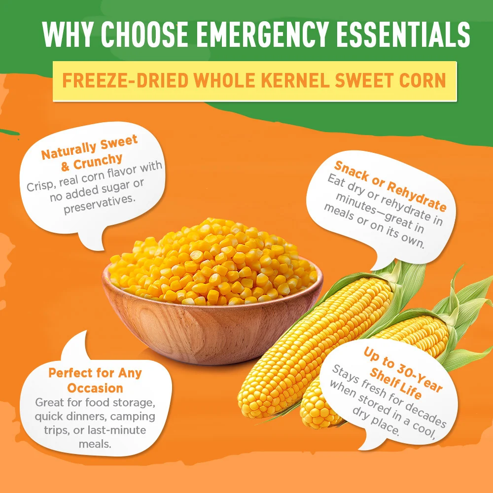 Emergency Essentials® Freeze-Dried Super Sweet Corn Large #10 Can - Image 5